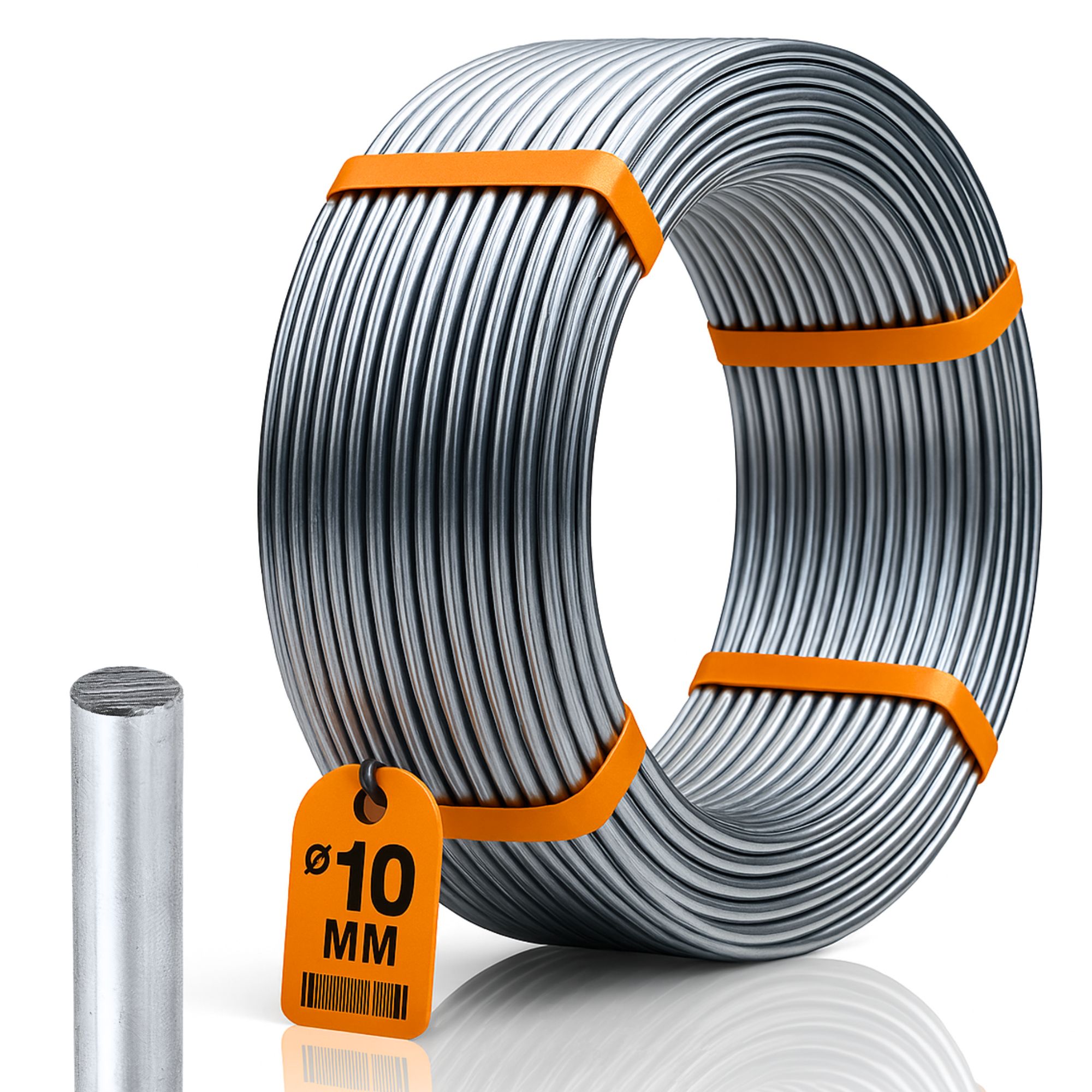 Drut odgromowy aluminiowy 10 mm - 104 m - 20 kg - Haus-Held zdjęcie 1