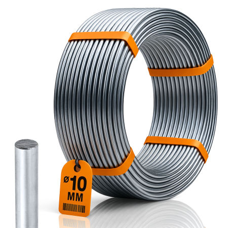 Drut odgromowy - Ø10 mm - aluminiowy - 95 m - 20 kg