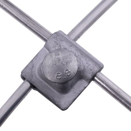 Erdungsklemme feuerverzinkt für Blitzschutzdraht Ø 8-10mm