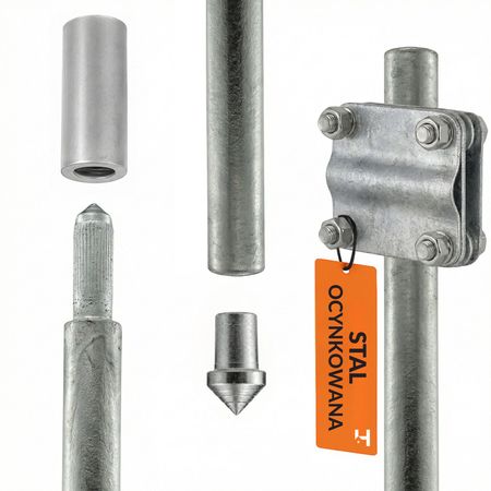 Uziom Ø 16 mm - stal ocynkowana 1.5 m - ZESTAW