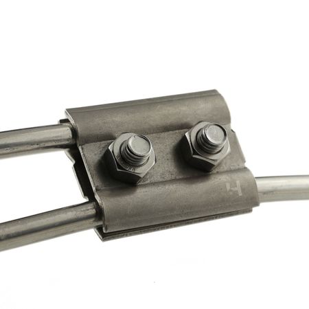 Durchgangsverbinder Blitzschutz Edelstahl 