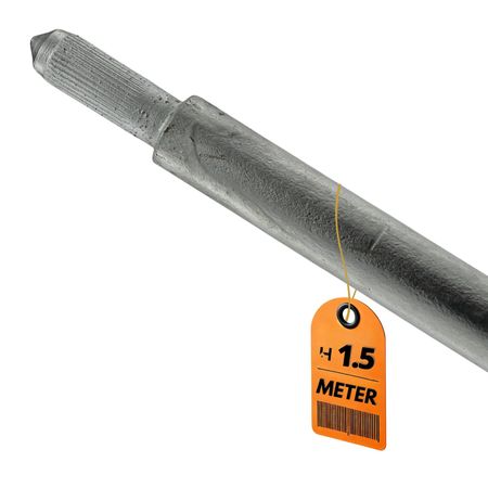 Vertikaler Erdungsstab Ø 16 mm verzinkter Stahl - 1,5 Meter