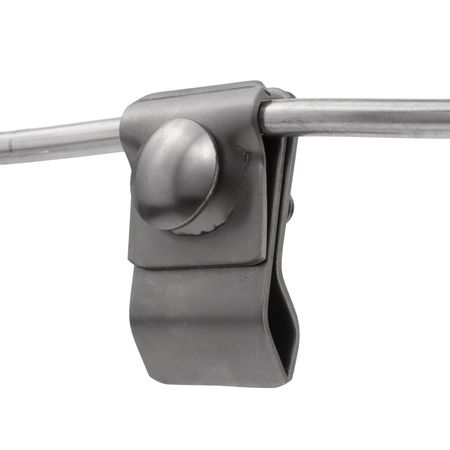1-Schrauben-Rinnenhalter für Draht Ø 8-12 mm - Edelstahl