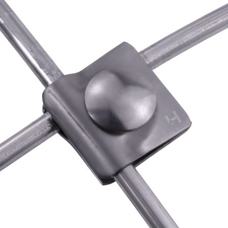 Erdungsklemme für Blitzschutzdraht Ø 8-10mm - Edelstahl