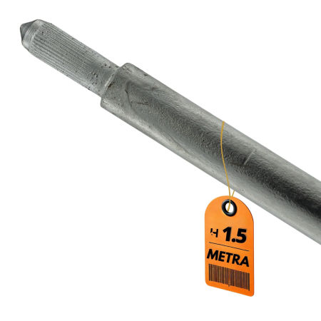 Uziom pionowy - Ø16 mm - stal ocynkowana - 1.5 metra 