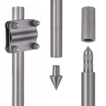 Tiefenerder Ø 20 mm - Edelstahl V4A - SET 1,5 m