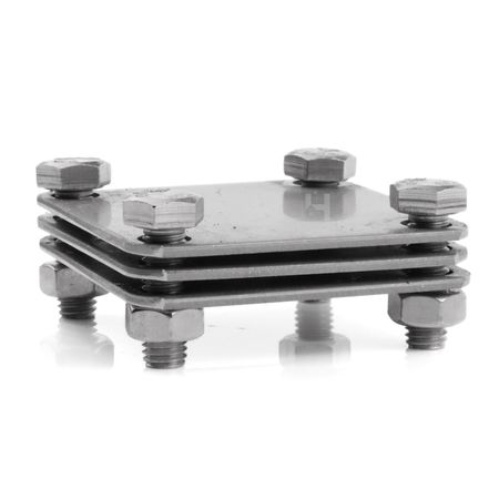 Złącze krzyżowe do bednarki - stal nierdzewna