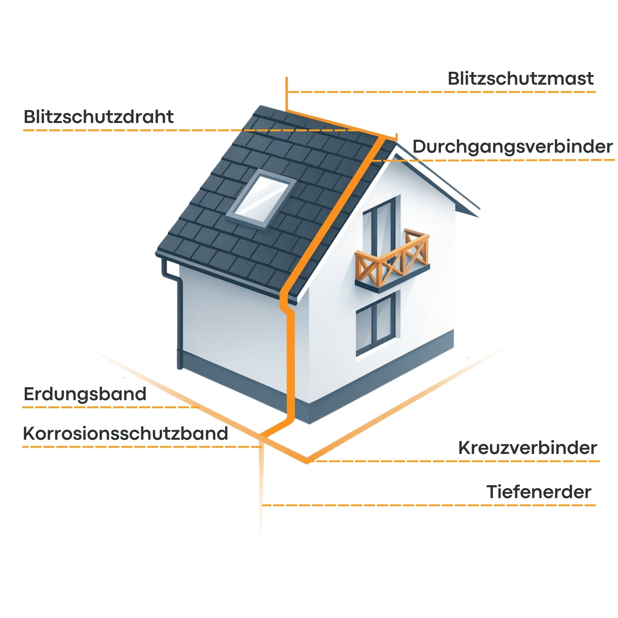 Haus-Held Blitzschutzschema